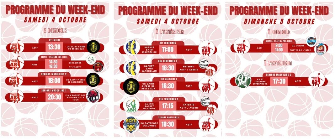 Programme du week-end