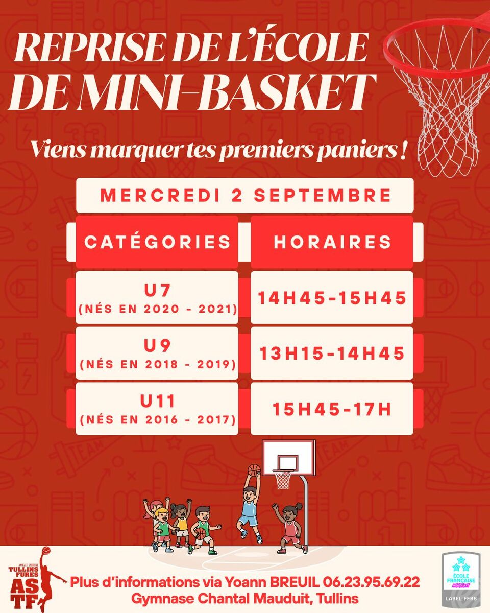 Reprise de l'Ecole Française de Mini-Basket