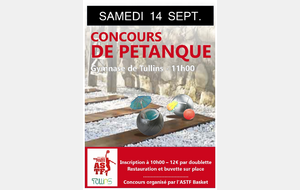 Concours de pétanque