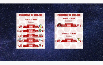 Week-end du 14 et 15 Mars
