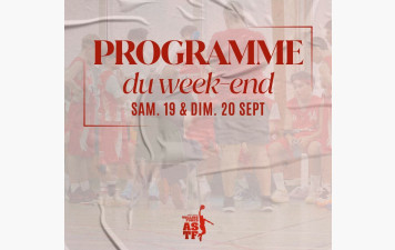 Programme du week-end du 19 et 20/09